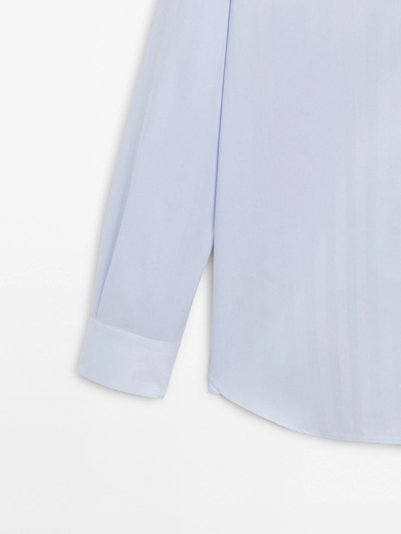 Рубашка slim fit из 100% хлопка