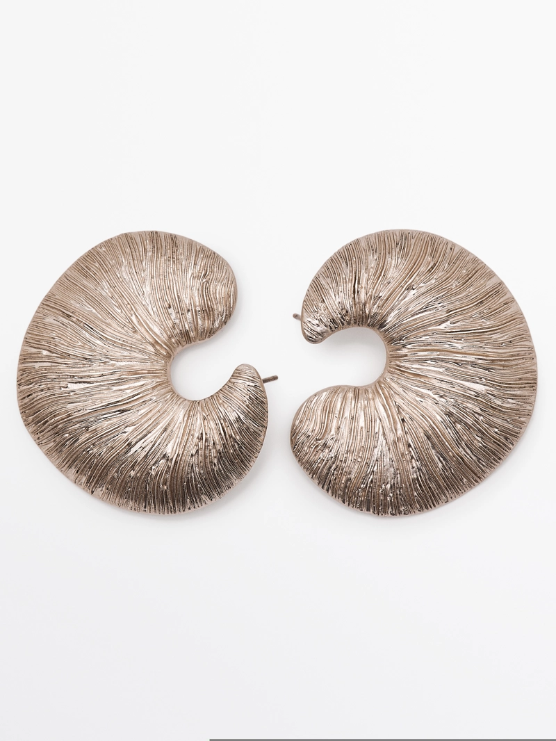 Серьги кольца fossil