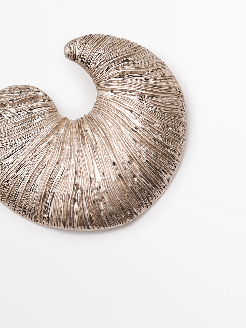 Серьги кольца fossil