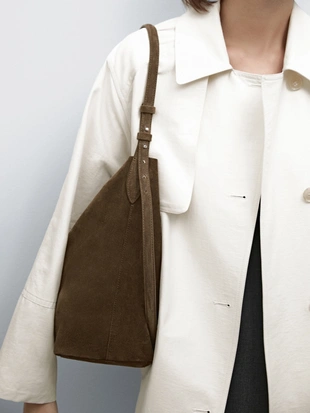 Сумка в форме ведра из разделочной кожи- Заказать в России