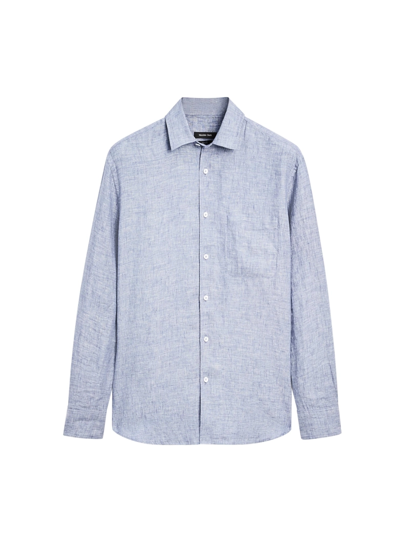 Рубашка regular fit из 100% льна