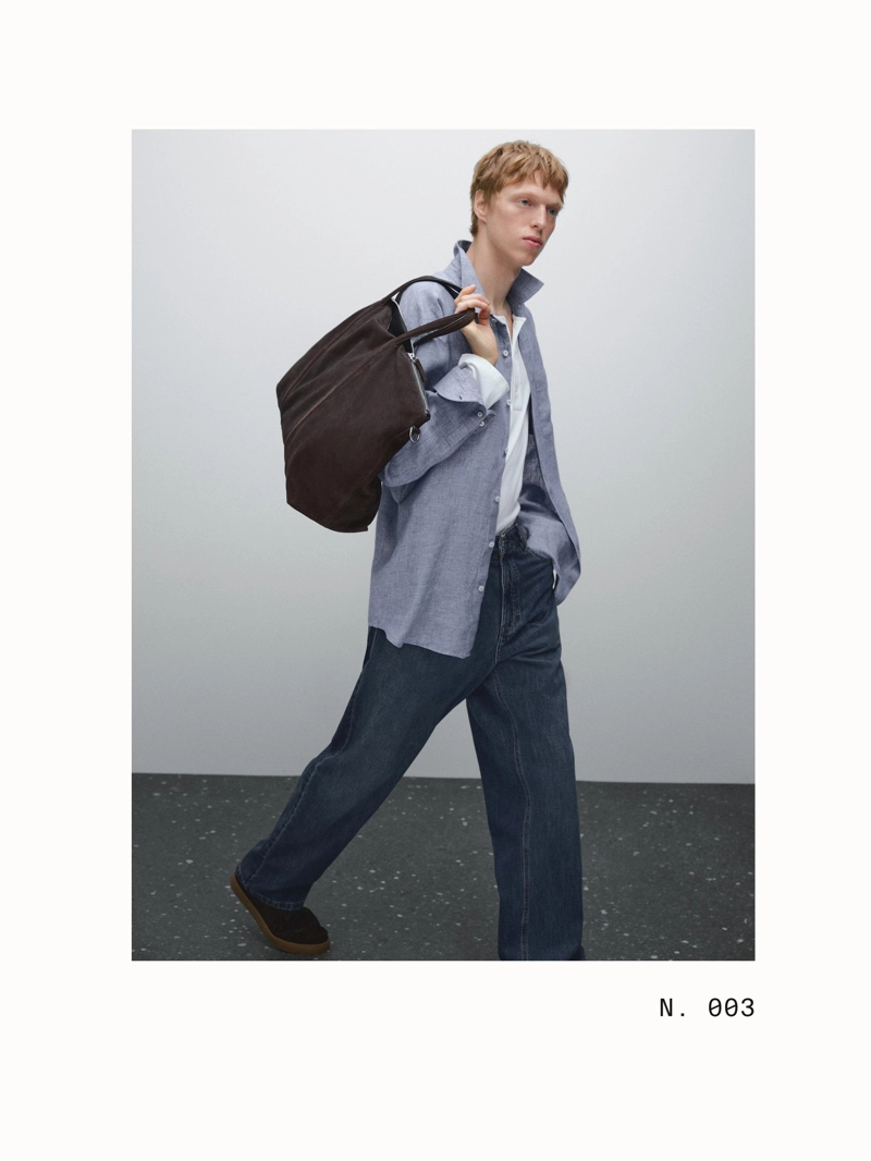 Рубашка regular fit из 100% льна
