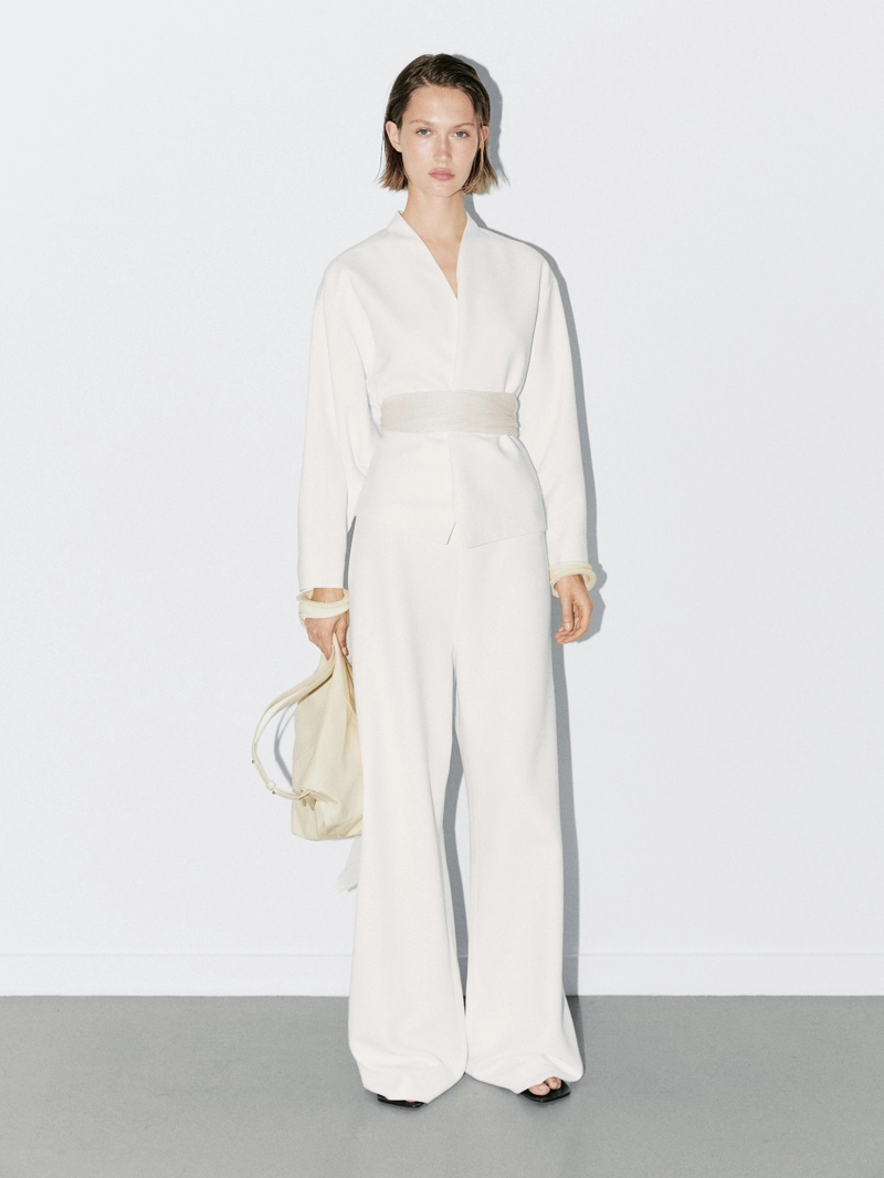 Брюки марки massimo dutti с высокой талией - studio