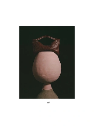 Сумка полуматовая кожаная с оплеткой- Заказать в России