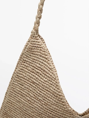 Сумка для пляжа из рафии- Заказать в России