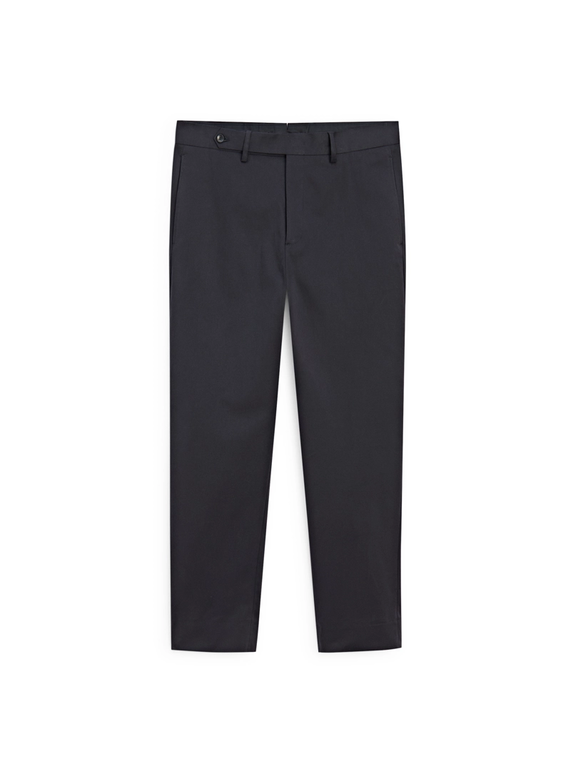 Брюки из хлопково-шерстяной смеси в стиле slim fit