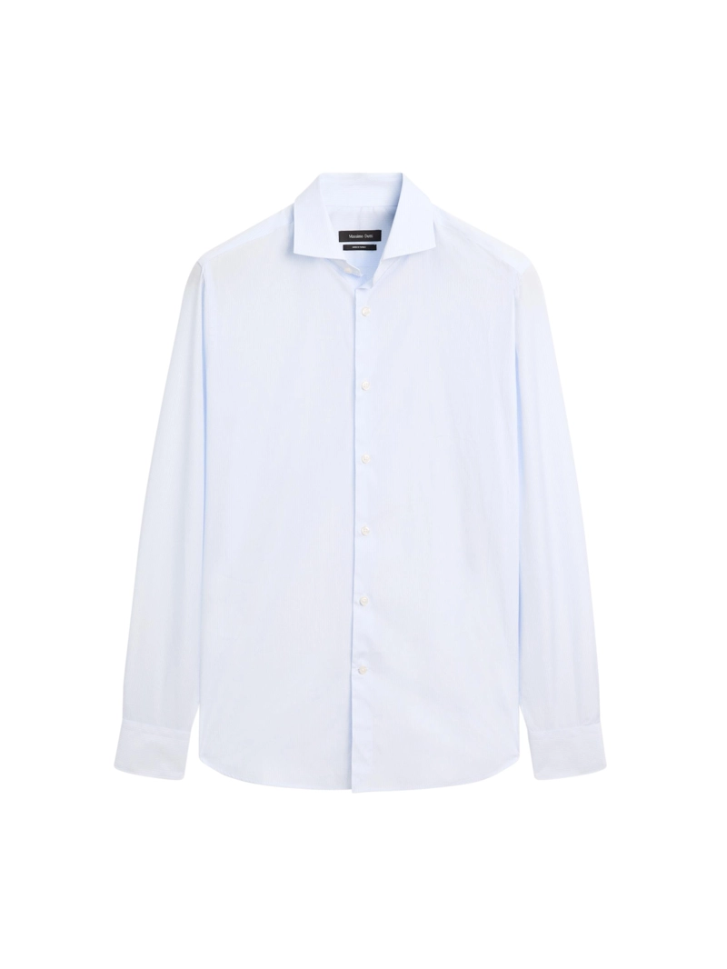 Рубашка в полоску slim fit 100% хлопок
