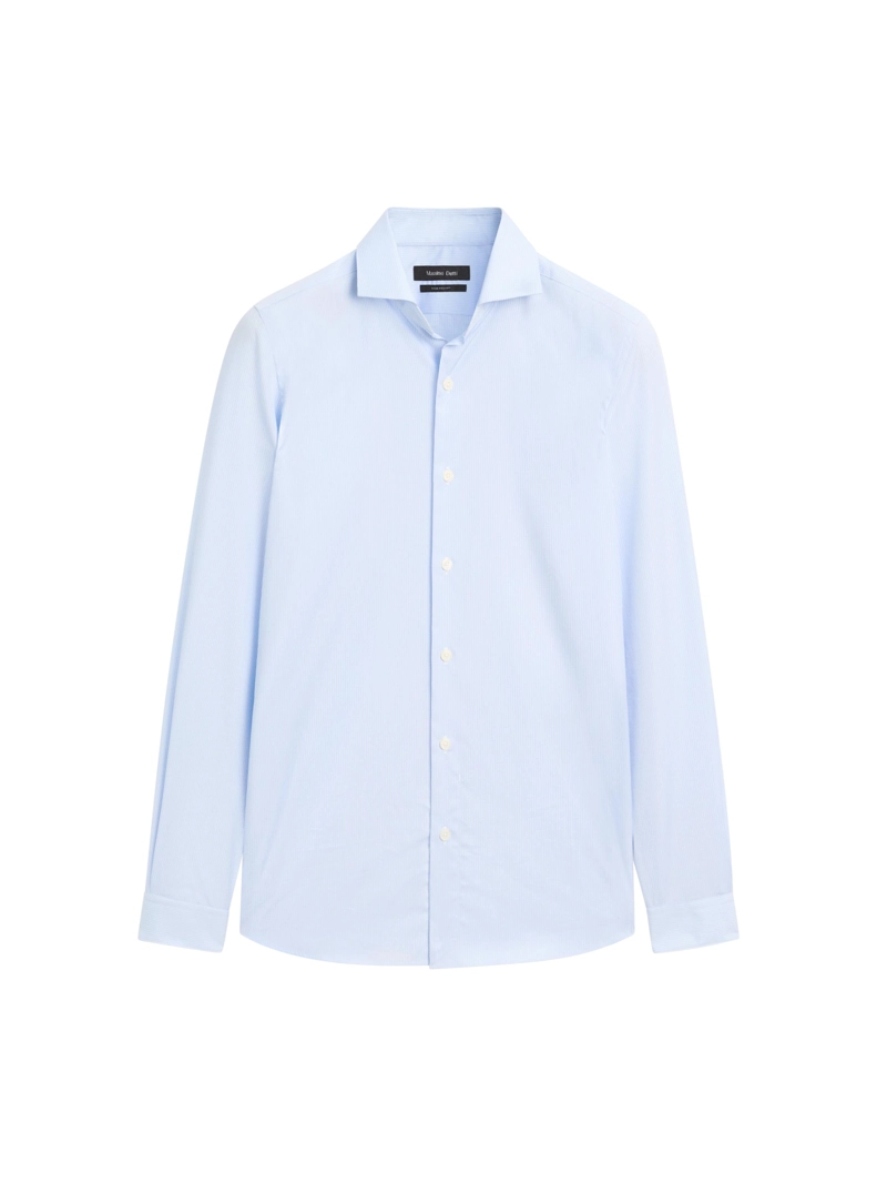 Рубашка в полоску slim fit из 100% хлопка