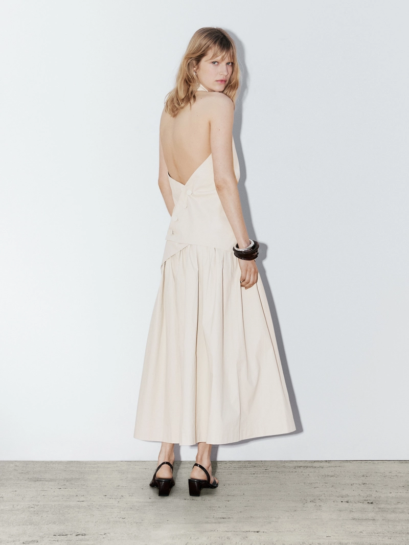 Льняная топ-блузка с завязками - studio