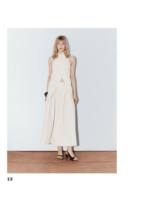 Льняная топ-блузка с завязками - STUDIO- Заказать в России