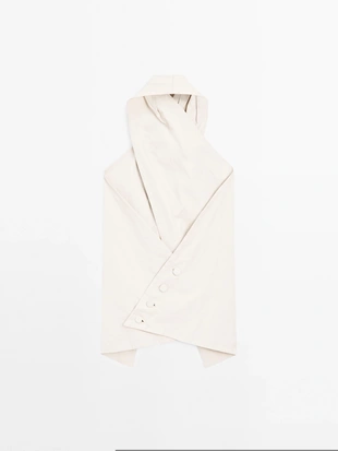 Льняная топ-блузка с завязками - STUDIO- Заказать в России