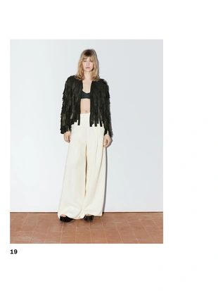 Куртка из овечьей кожи с отделкой бахромой - STUDIO- Заказать в России