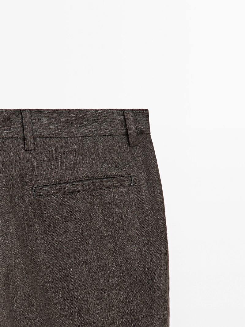 Брюки из льна total look delavé
