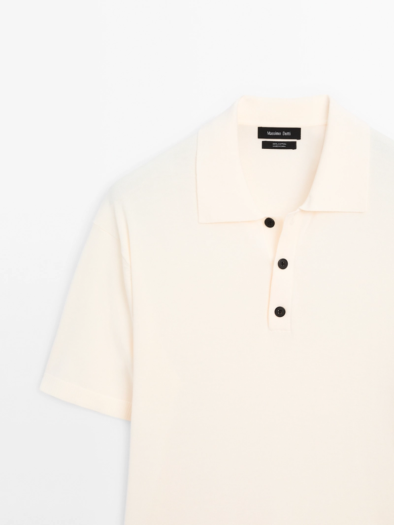 Поло из 100% хлопка в стиле regular fit