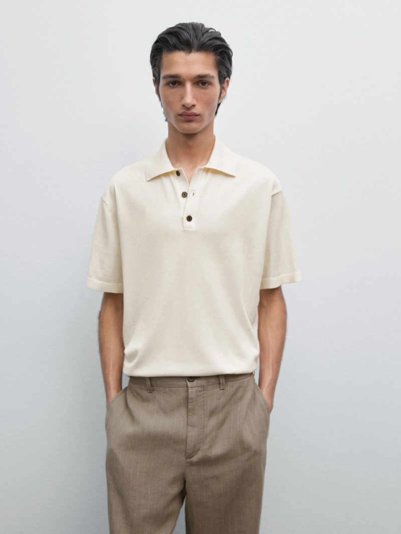 Поло из 100% хлопка в стиле regular fit