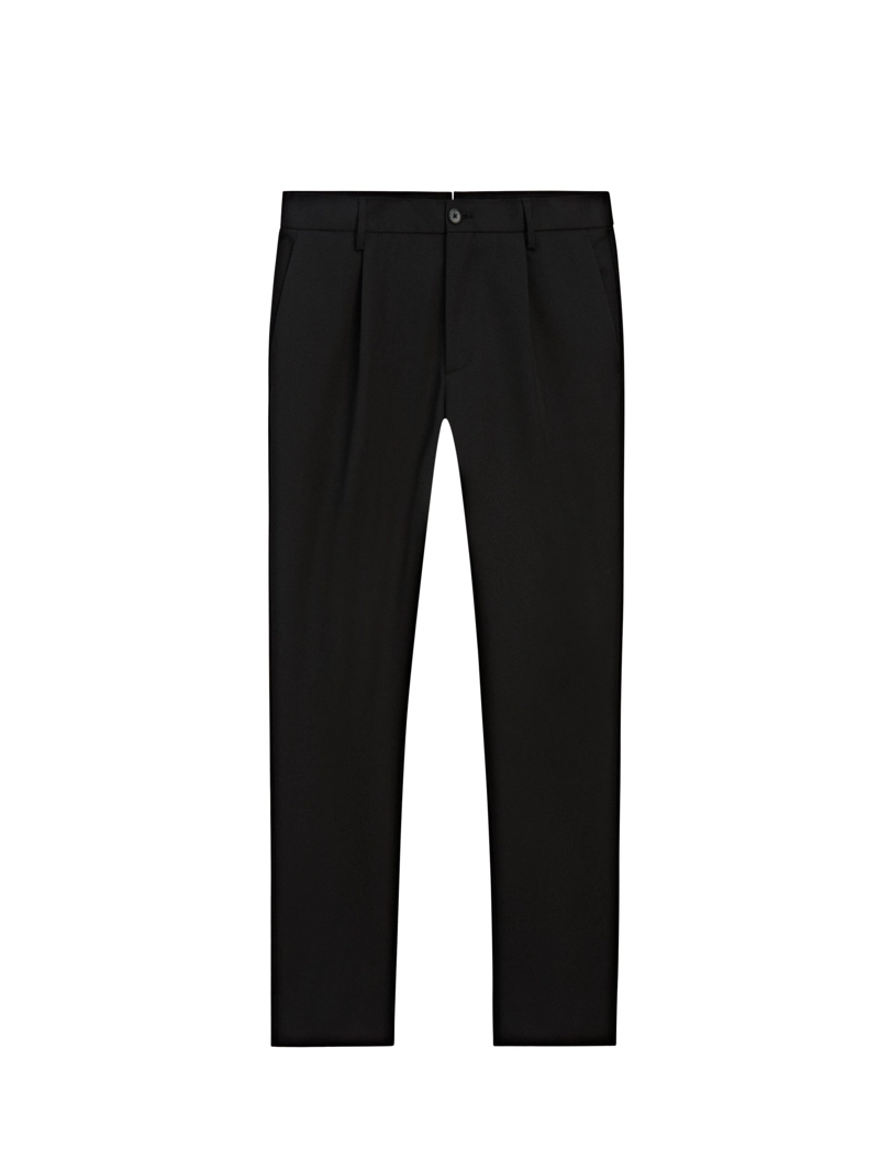 Брюки regular fit из 100% шерсти
