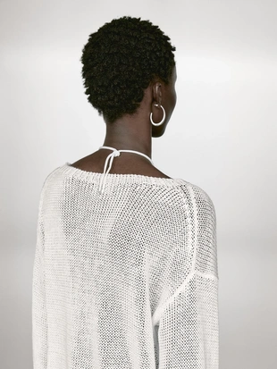 Свитер из 100% льна- Заказать в России