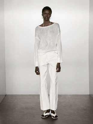 Свитер из 100% льна- Заказать в России