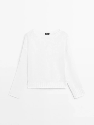 Свитер из 100% льна- Заказать в России