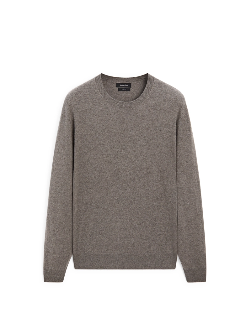 Свитер из кашемира с круглым вырезом