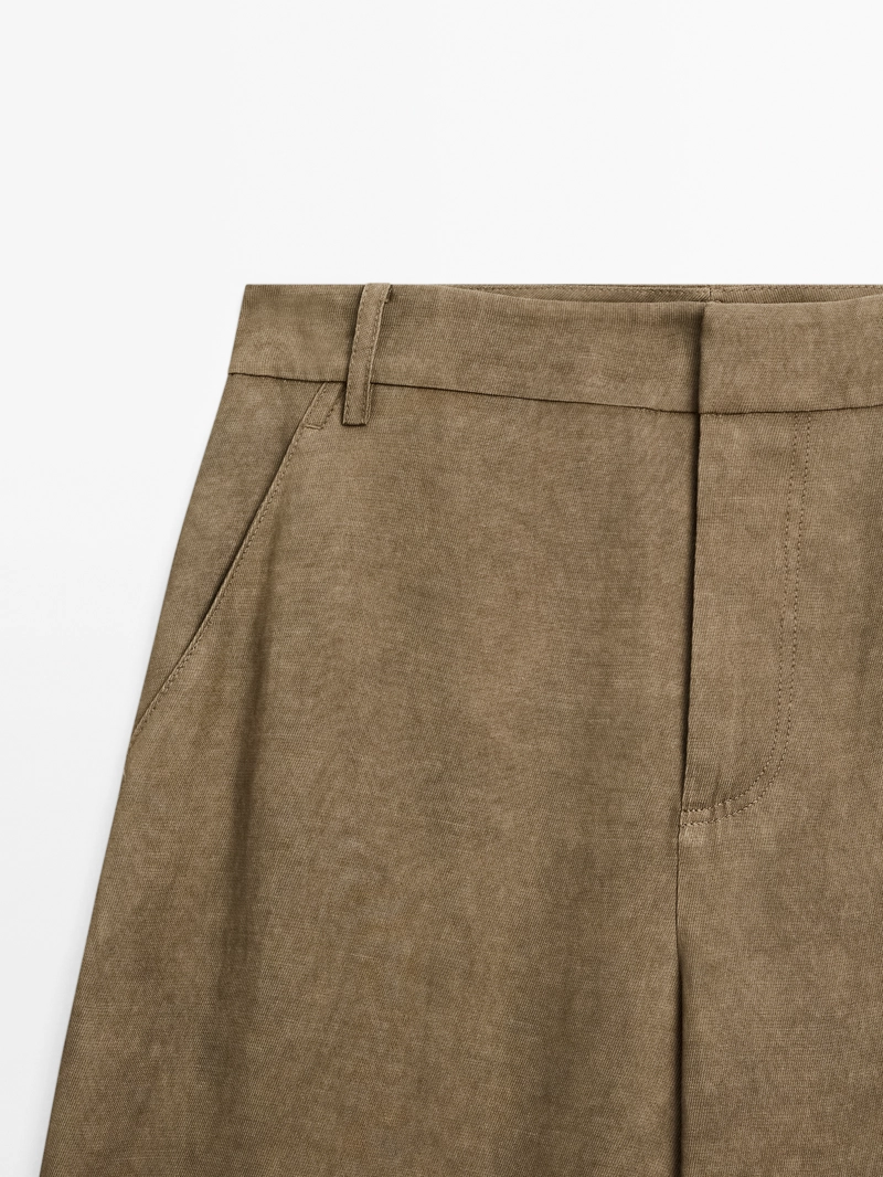 Брюки с высокой посадкой в стиле barrel fit