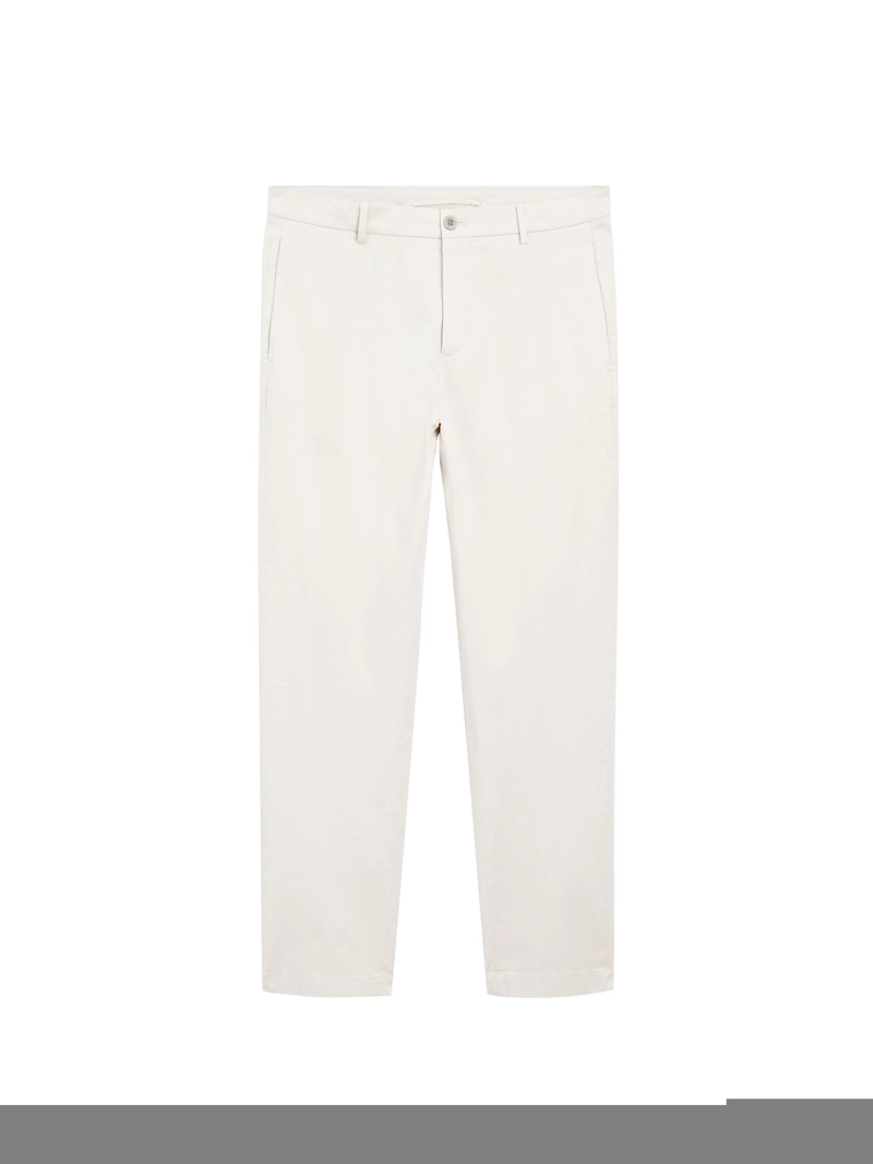 Брюки из хлопкового смесового материала slim fit