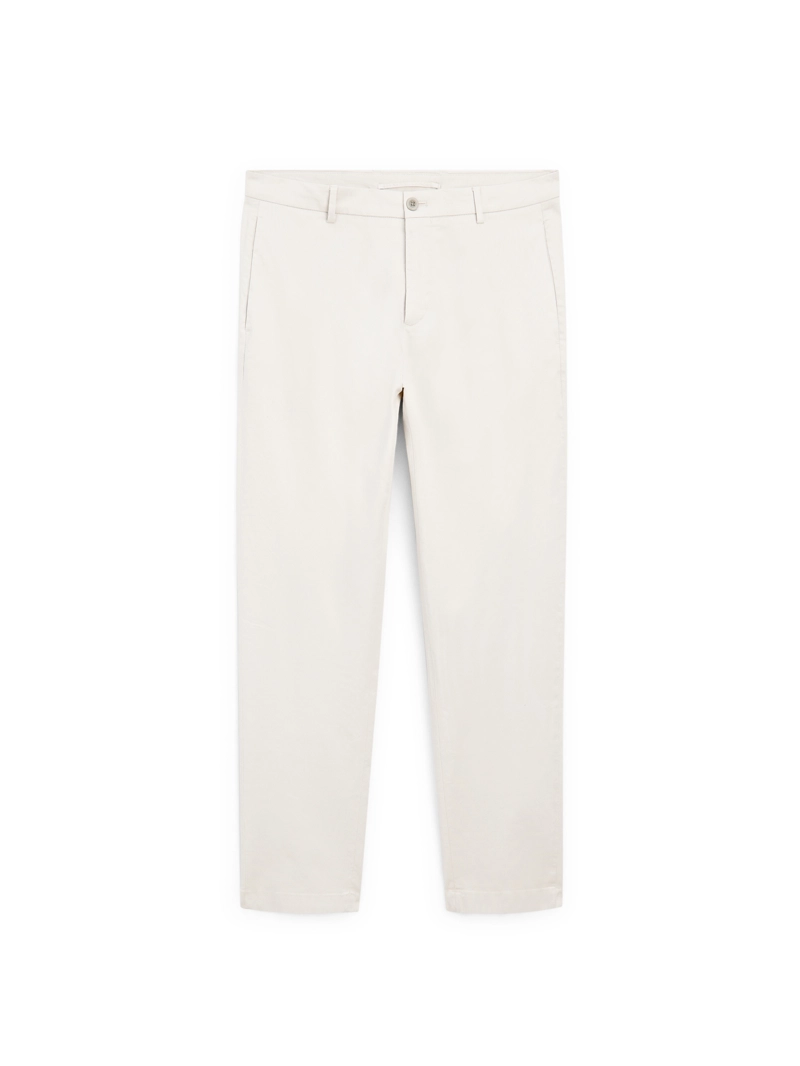 Брюки из хлопкового смесового материала slim fit