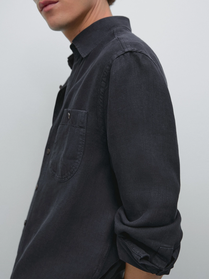 Рубашка overshirt свободного кроя