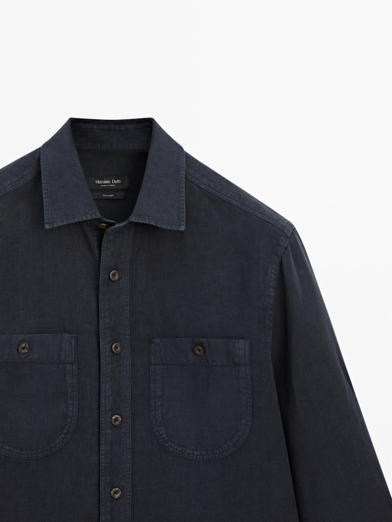 Рубашка overshirt свободного кроя