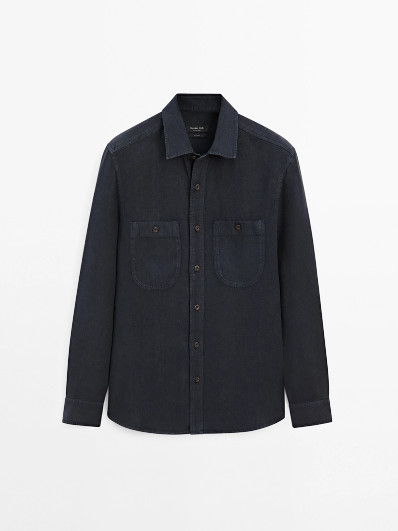 Рубашка overshirt свободного кроя
