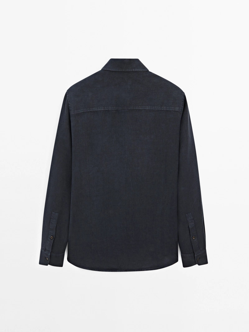 Рубашка overshirt свободного кроя