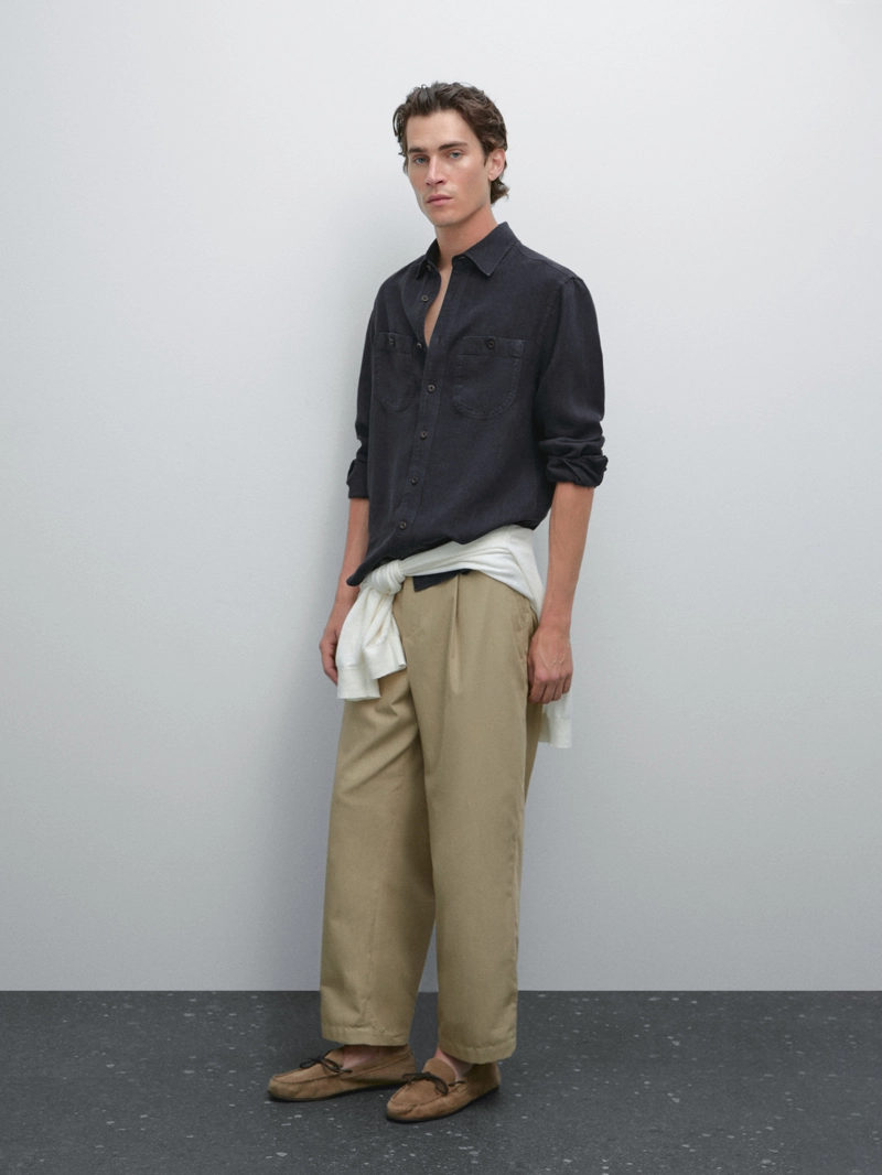 Рубашка overshirt свободного кроя
