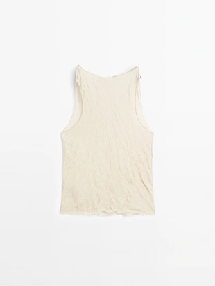 Топ с оборками на шее- Заказать в России