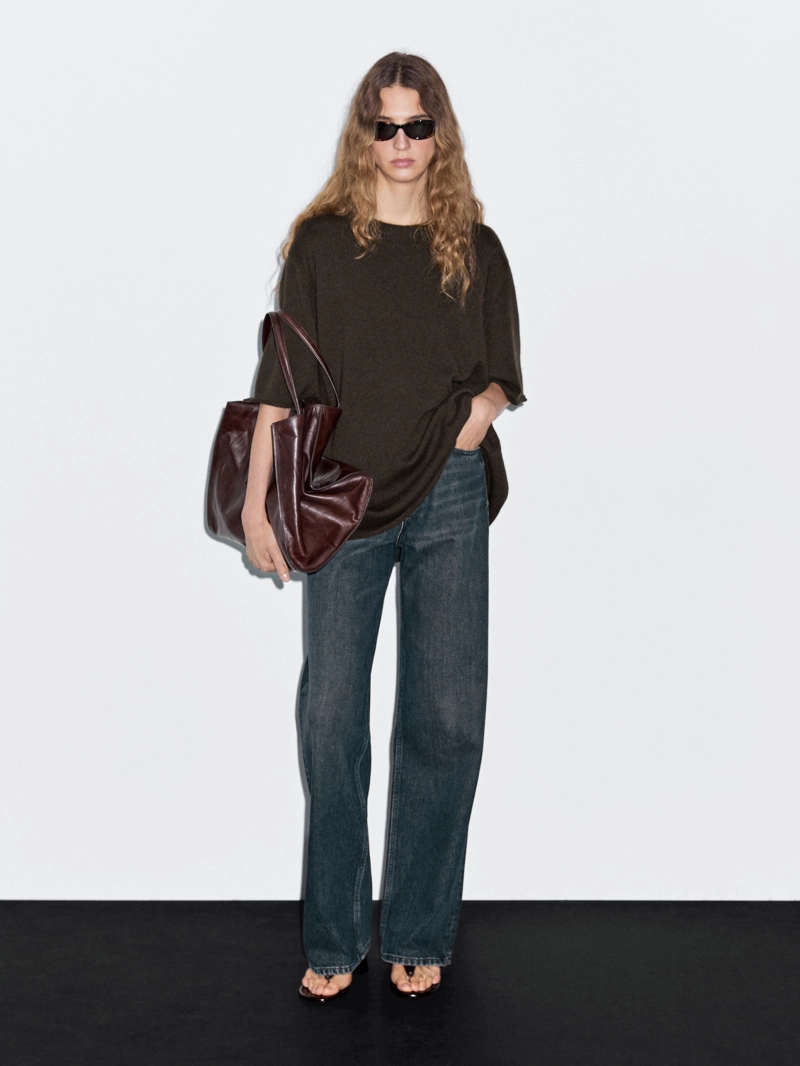 Джемпер в стиле oversize из 100% кашемира