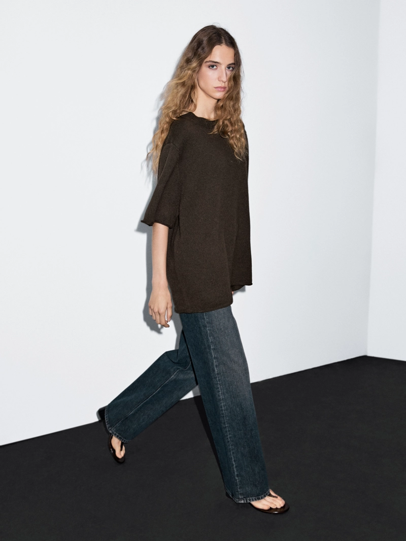 Джемпер в стиле oversize из 100% кашемира