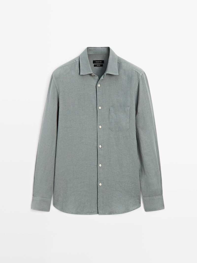 Рубашка с карманом regular fit