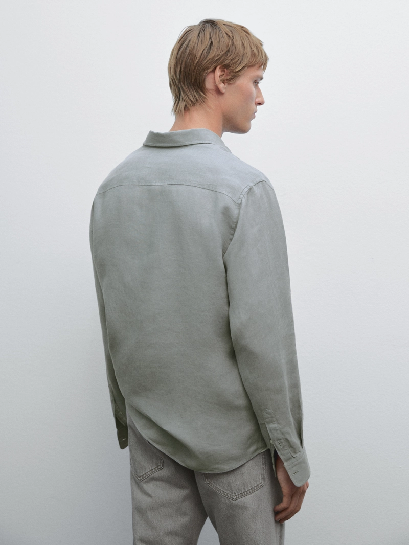Рубашка с карманом regular fit