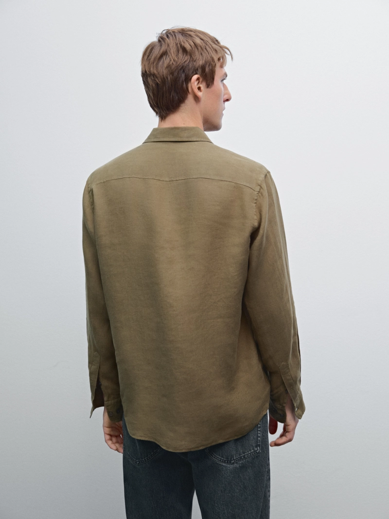 Рубашка с карманом regular fit