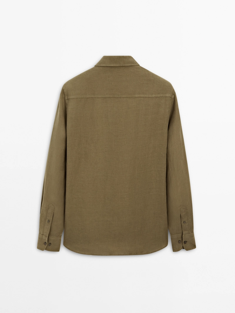 Рубашка с карманом regular fit