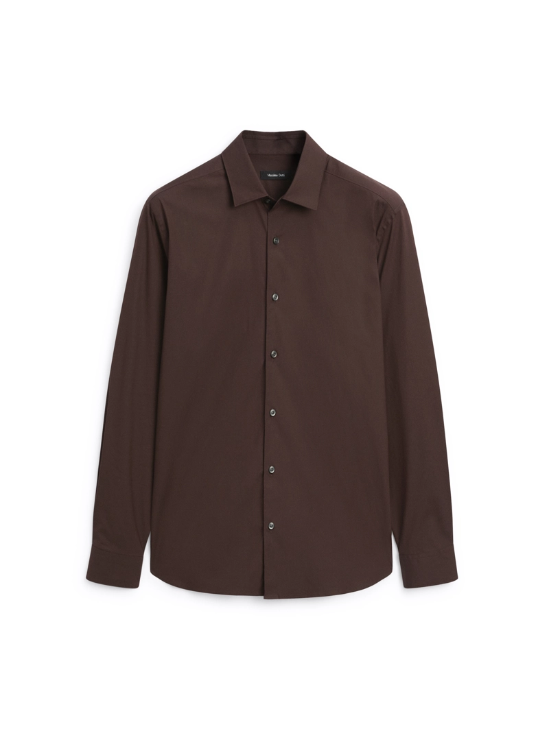 Рубашка slim fit из растяжимого материала