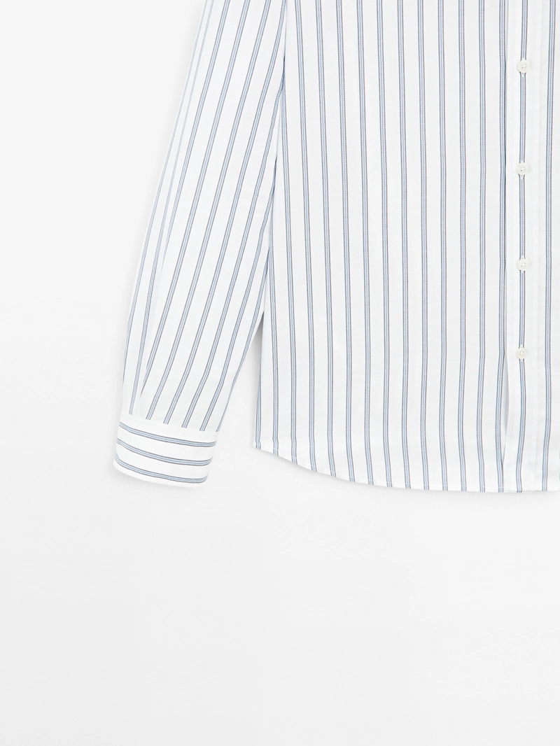 Рубашка slim fit из 100% хлопка