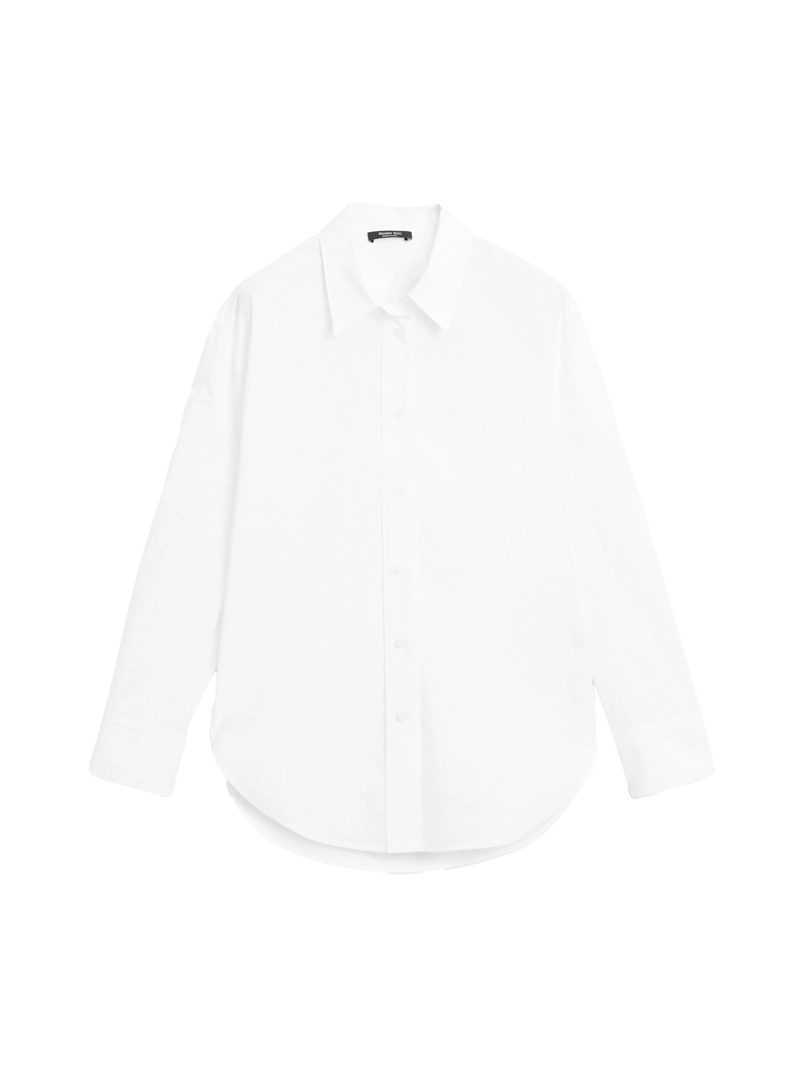 Рубашка из 100% хлопкового поплина длинным рукавом