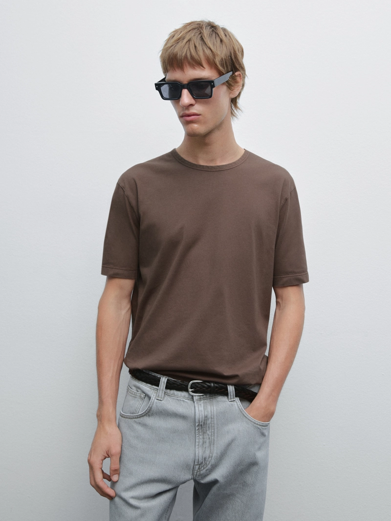 Футболка с короткими рукавами в стиле worn effect