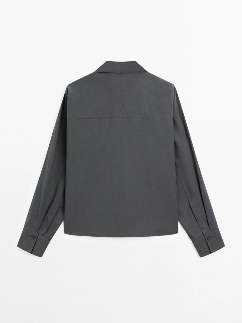 Рубашка из хлопка loose-fitting 100%, massimo dutti