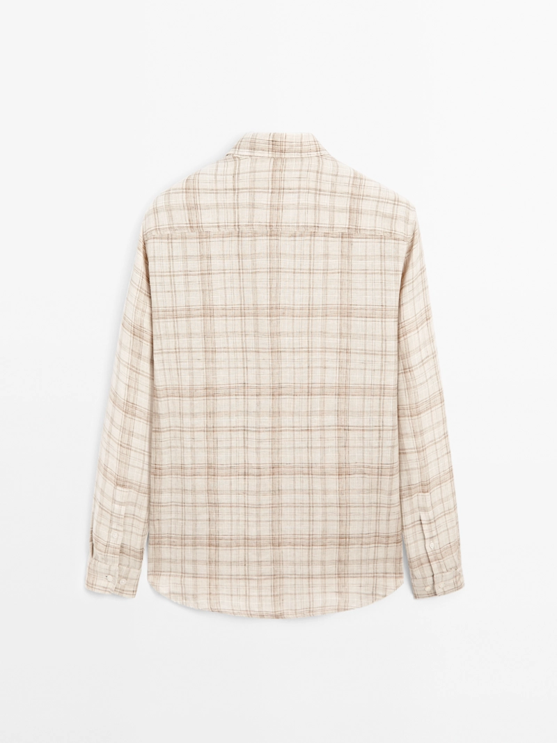 Рубашка в клетку с регулярной посадкой