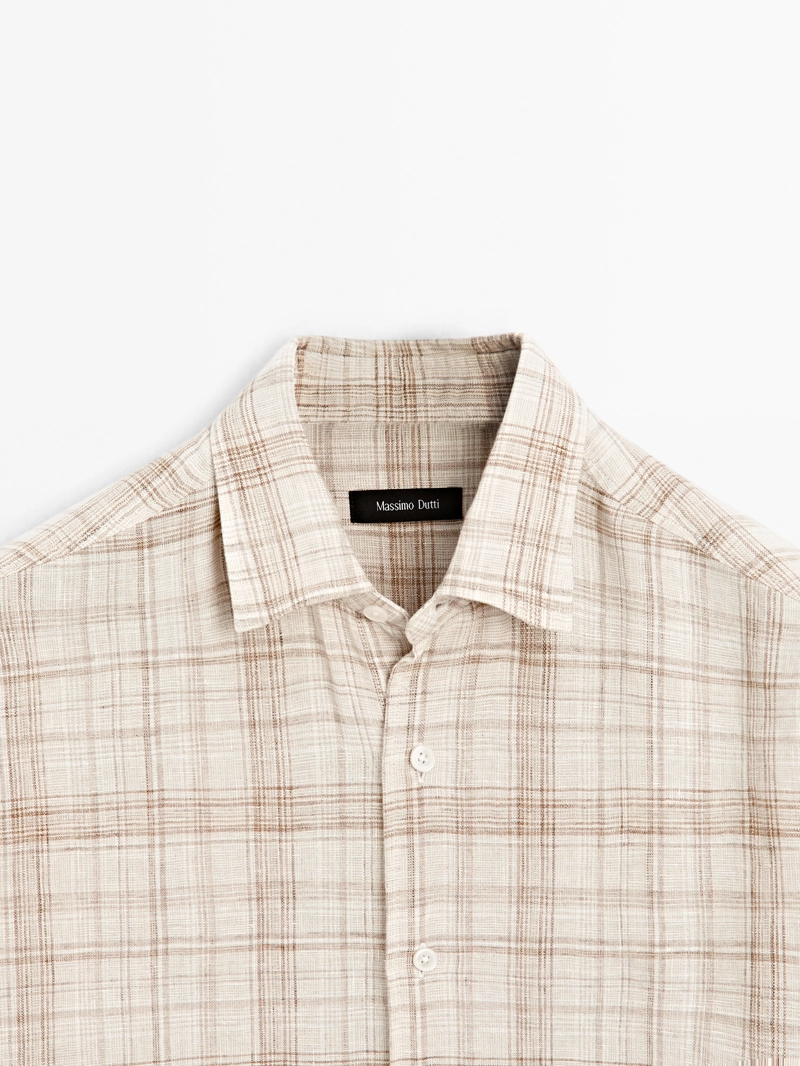 Рубашка в клетку с регулярной посадкой