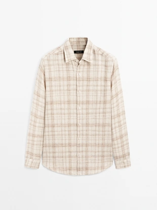 Рубашка в клетку с регулярной посадкой- Заказать в России