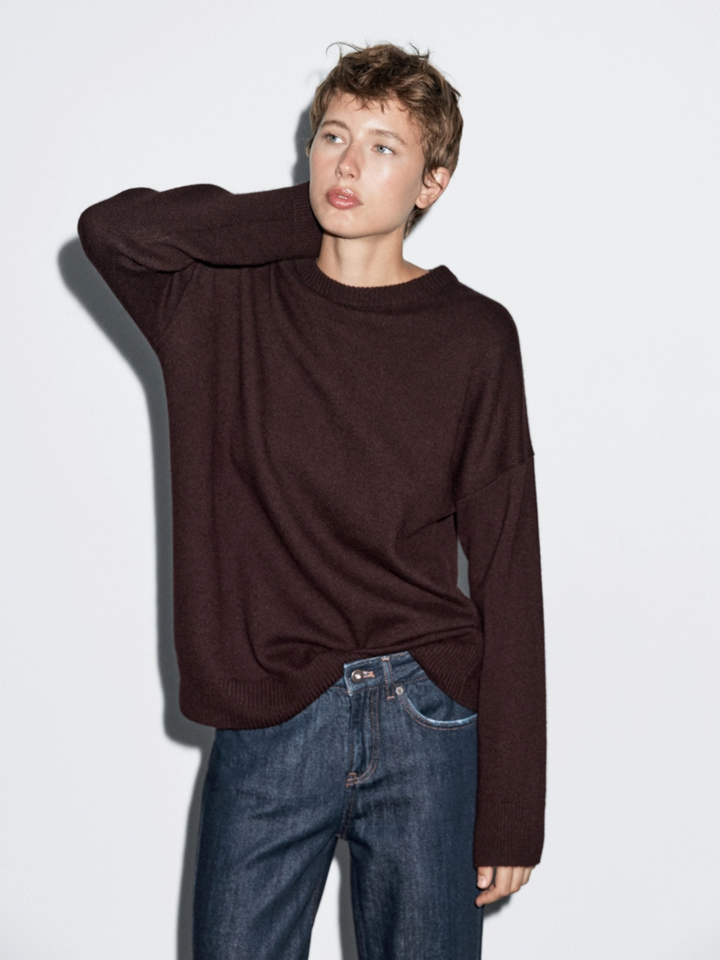 Джемпер из кашемира jersey oversize stitch 100%