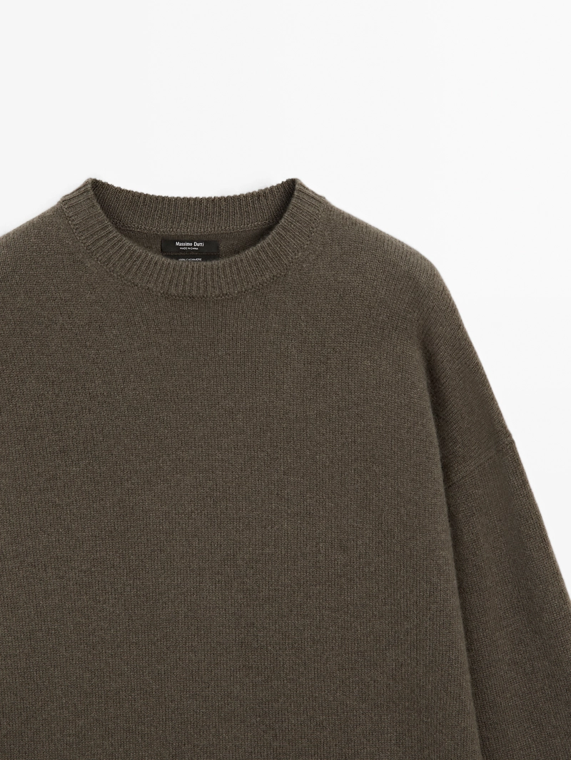 Джемпер jersey oversize stitch из 100% кашемира