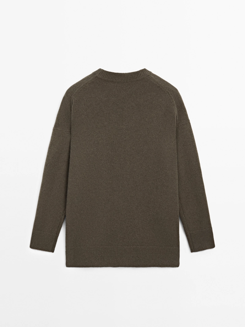 Джемпер jersey oversize stitch из 100% кашемира
